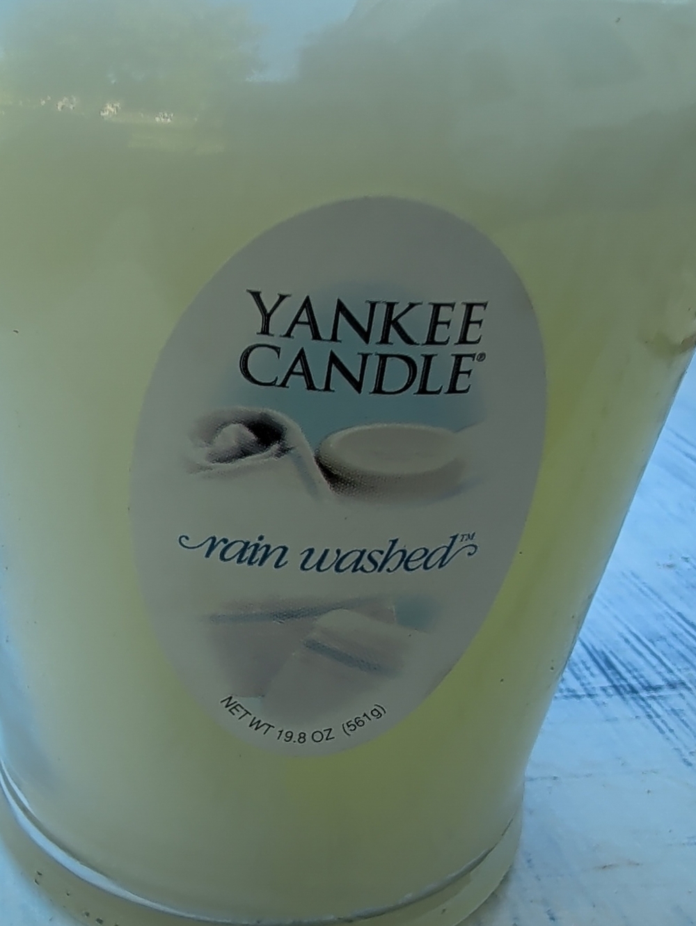 Yankee Candle Rain Washed Jar Candle - Pale Yellow